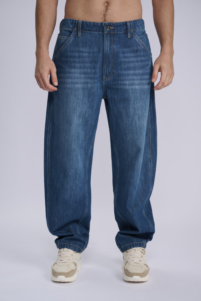 DENIM BARREL PANTS J261012