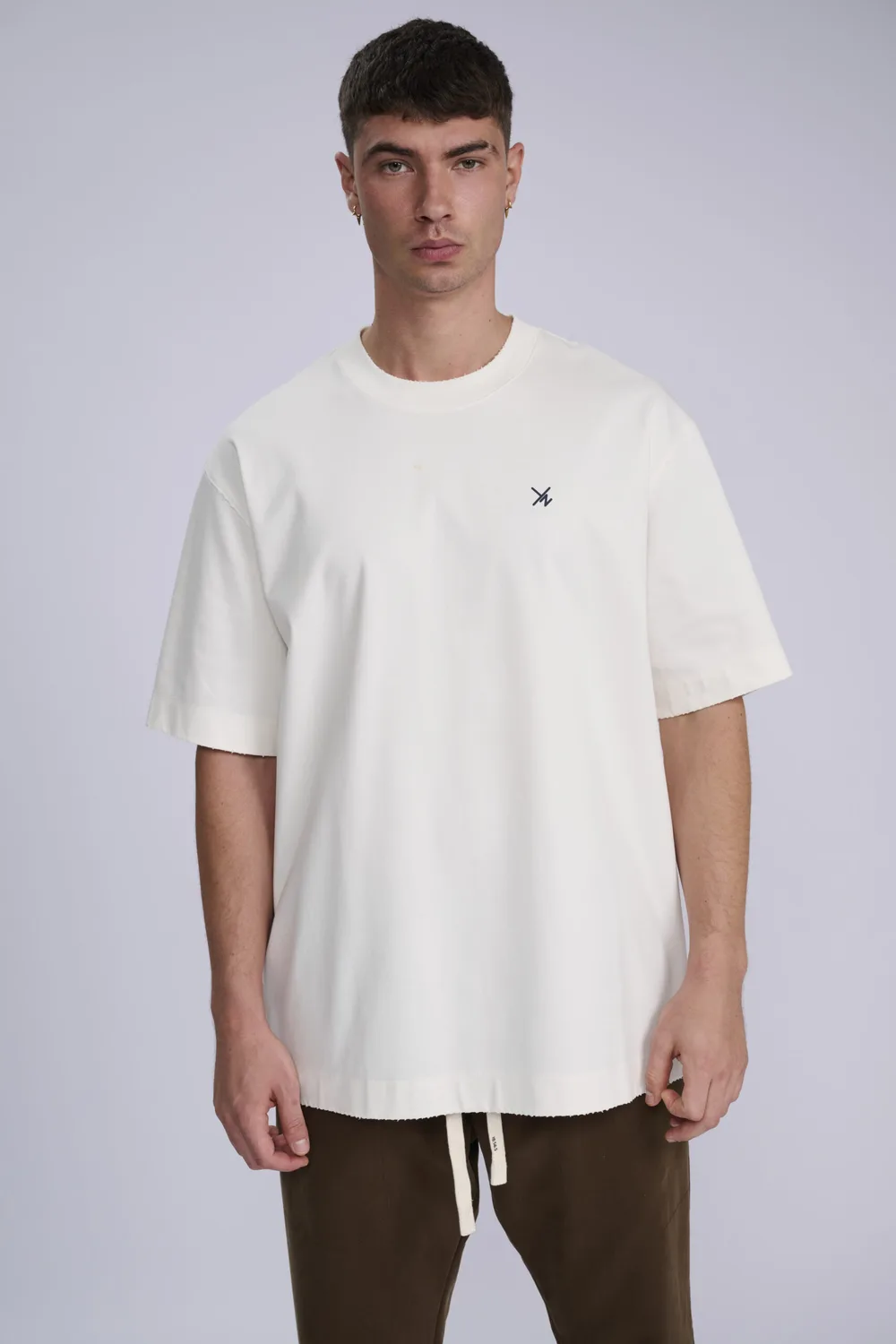 MER T261015 ADAM AND EVE HAND OVERSIZED T-SHIRT
