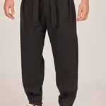 P26019 TAILORED TIE-WAIST TROUSERS